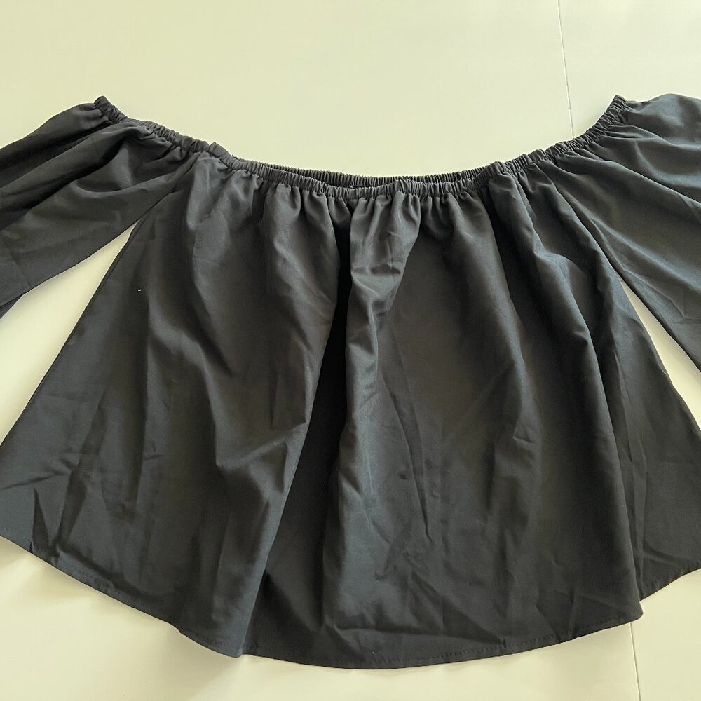 Black Strapless summer top Size S